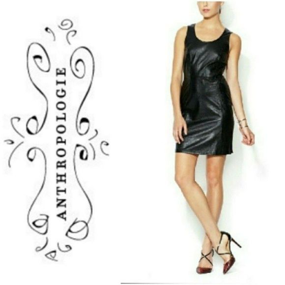 REAL LEATHER SHEATH CROC EMBOSSED EXOTIC MINI DRESS SMALL WOMENS SMALL NWOT - Picture 1 of 7